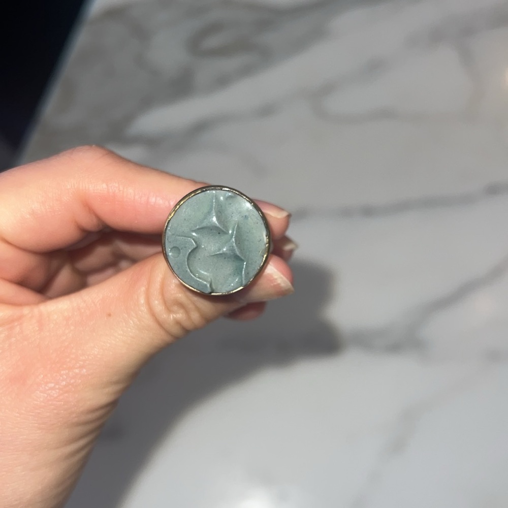 Blue/Gold ring